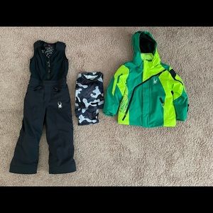 Boys Spyder ski - snow set size 5
